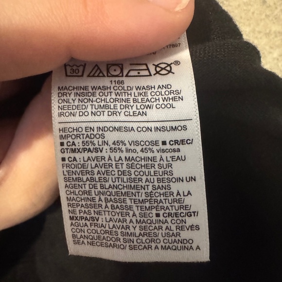 Nwt Old Navy High Rise Wide Leg Linen Blend Pants Large Petite - Picture 5 of 5